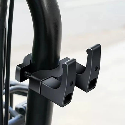 Bicycle Front Hanging Hook Free Punch Sturdy Tube Storage Hook Holder Rack Hanger for Electric Scooter Bike Motorcycle