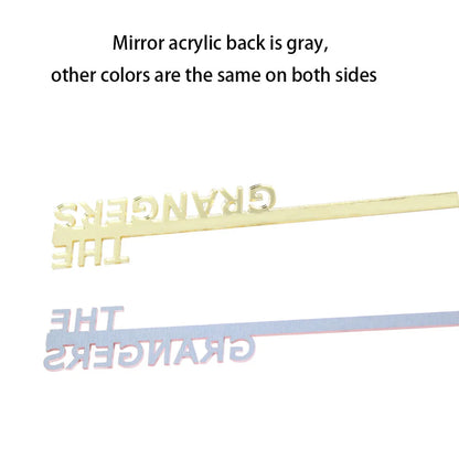 Personalized Acrylic Stirrers Custom Lasercut Drink Stirrers Initial Drink Stirrer Cocktail Sticks Wedding Stirrers 15/18cm