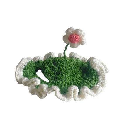 Handmade Pet Hat Pet Party Cosplay Headwear Puppy Kitten Knitted Hat Pet Headgear Decoration Pet Product Funny Pet Accessories
