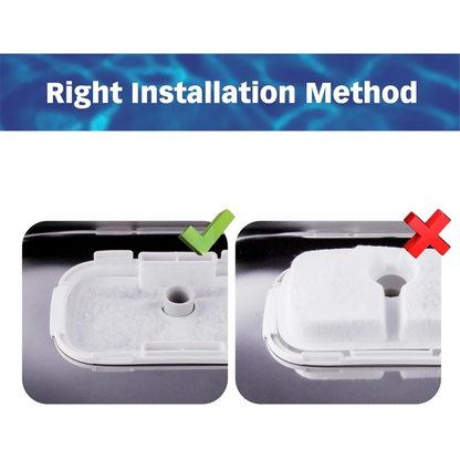 Cat Water Fountain Replacement Filters for PETLIBRO PLWF105/PLWF115/PLWF005 Pet Water Fountain Triple Filtration