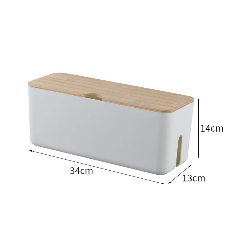 Cable Storage Box, Network Line Storage Bin, Desktop Bag, Charger Socket Organizer, Power Strip Wire Case Management