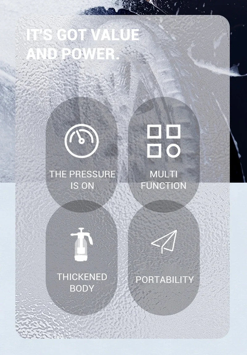 Car wash watering can Pet bath foam watering can for household car 2L spray watering can watering sprayer hand press sprayer