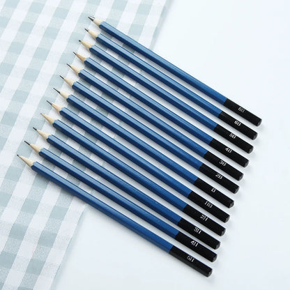 SeamiArt 12 Pcs. Standard Sketching Pencil Art Suppliers for Artist Drawing School Office Lapices De Colores Pencils Supplies