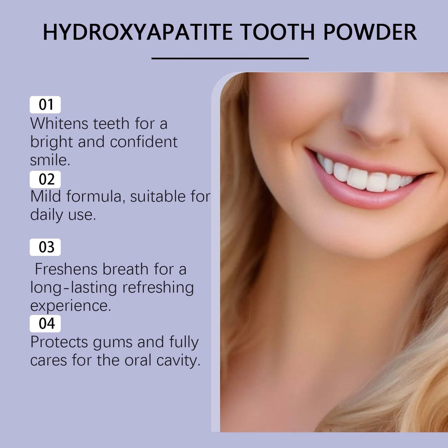Whitening Tooth Powder Improve Plaque Stain Tartar Removal Deep Cleaning Oral Reduce Bad Breath Lasting Fresh Tooth Care Product