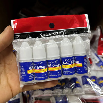 1/5/10pcs Super Strong Nail Bond Glue Acrylic Tips & Rhinestone Professional Nail Glue 2g/3g/7g/10g Fast Dry Long Lasting Glue
