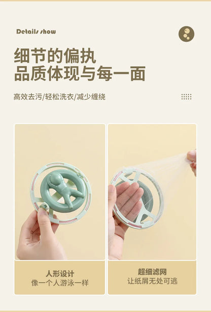 Reusable Cleaning Ball with 20Pcs Filter Screen Dirty Washing Machine Hair Filter Magic Laundry Ball Lint Hair Removal Catcher