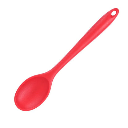1pc Small Silicone Spoon, High Temperature Resistant Soup Spoon, Mixing Spoon, Salad Spoon, Kitchen Utensils Accessories