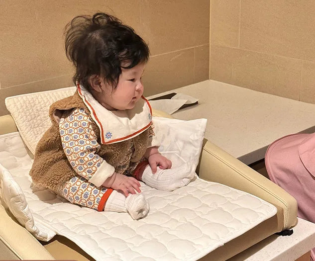 INS Simplicity Korean Diaper Changing Mat for Newborn Cartoon Bear Infant Baby Changing Pad Cover Portable Baby Changing Pad