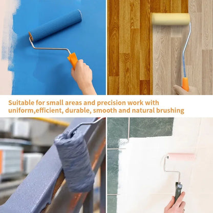 10PCS 100mm Mini White Durable Foam Paint Roller Sleeves Painting Decorating Sponge Rollers Art Sets Painting Supplies