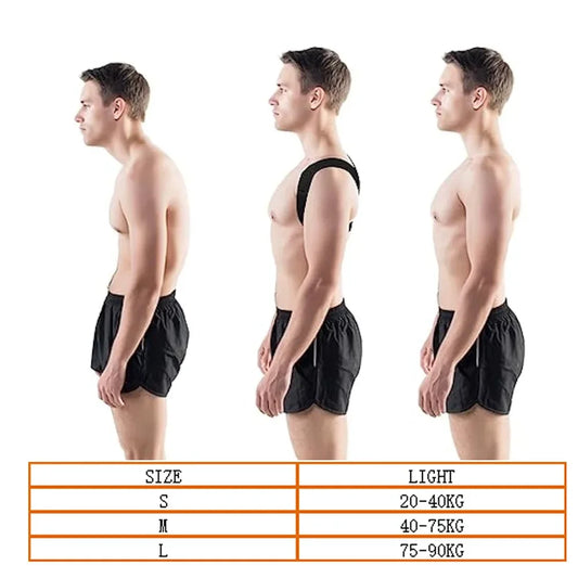 1 Pc Adjustable Posture Corrector With Breathable Upper Back Support Relieves Neck Shoulder And Back Pain Hunchback Correction