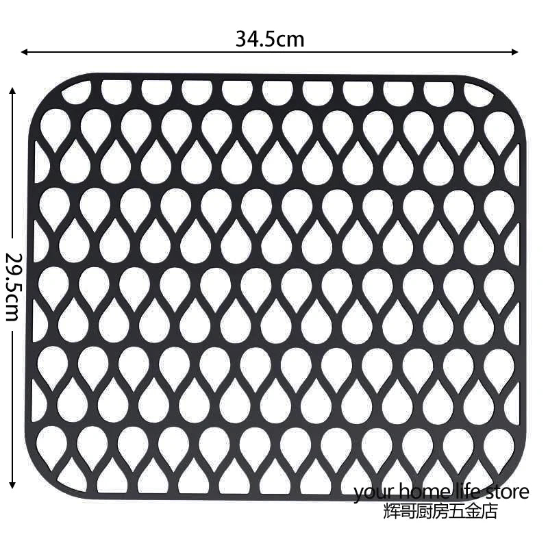 Silicone Sink Mat Sink Protectors for Kitchen Sink, Sink Mat Grid Non-Slip Folding Sink for Bottom of Farmhouse Porcelain Sink