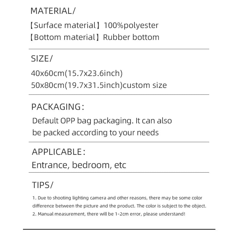 Bathroom Mat, Toilet Floor Mat, Absorbent Floor Mat, Washbasin Floor Mat, Washable Cuttable Floor Mat, Entry Door Mat, Bathtub F