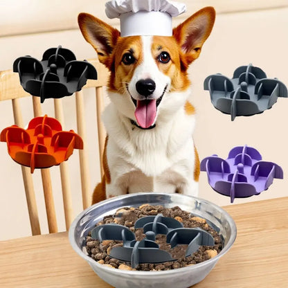 Convenient Silicone Dog Slow Feeder Anti Choking Soft Pet Slow Food Bowl Wear Resistant Safe Puppy Feeding Bowl Cats