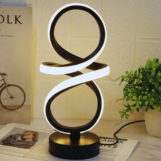 LED table lamp - dimmable bedside reading light, artistic decoration, suitable for bedrooms, study rooms, and living rooms