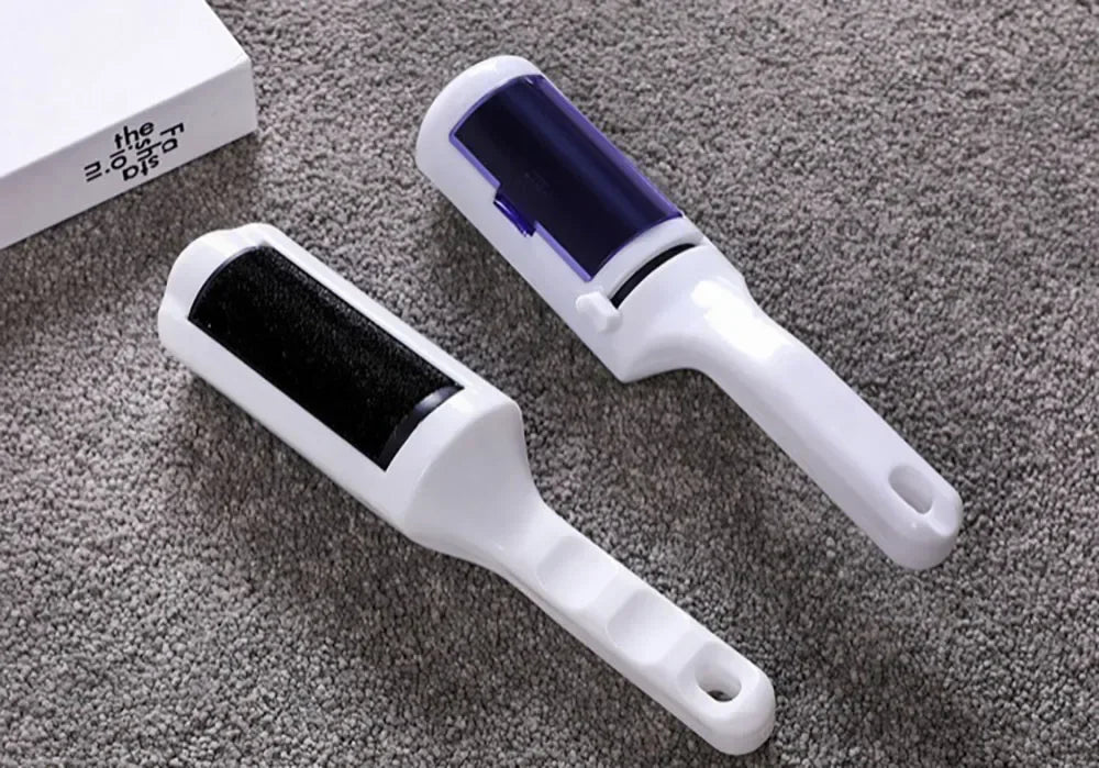 Portable Electrostatic Lint Roller Handheld Pet Hair Remover Reusable Dust Cleaner for Clothing Sofa Carpet Bed Home Travel