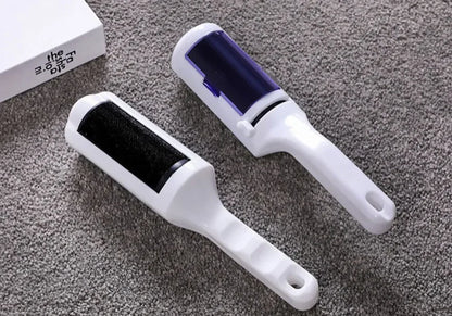 Portable Electrostatic Lint Roller Handheld Pet Hair Remover Reusable Dust Cleaner for Clothing Sofa Carpet Bed Home Travel