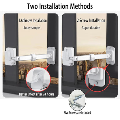 Children Security Protection Locks Window Lock ABS Child Safety Stopper Falling Prevention Lock Limiter Care for Baby  New