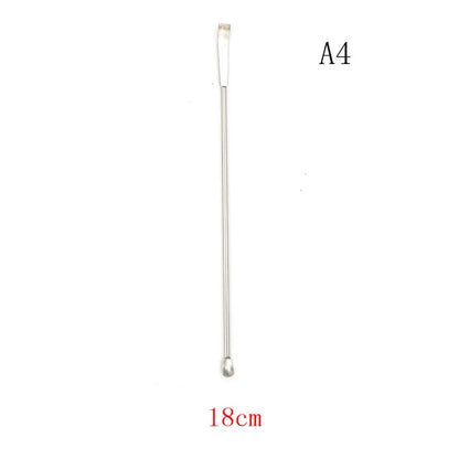 1pc Stainless Steel Lab Micro Spatula Medicine Spoon Scoop Shovel Pharmacy 100mm / 125mm / 150mm / 180mm / 200mm / 220mm