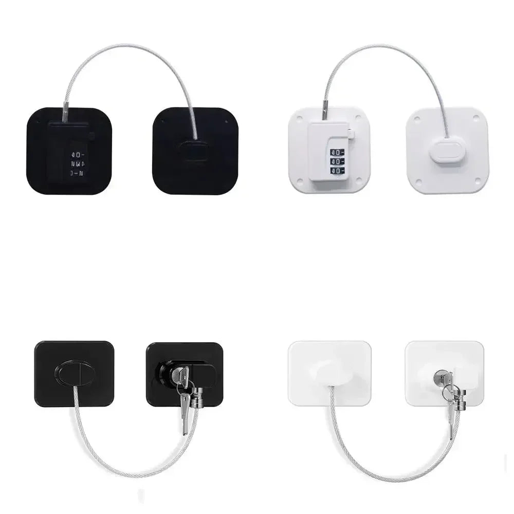 Refrigerator Door Lock, Child Proof Fridge Door Lock for Kitchen Freezer, Cabinets and Drawers, Air Oven Air Fryer, Closets