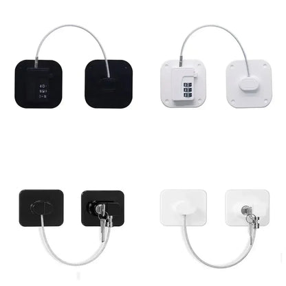 Refrigerator Door Lock, Child Proof Fridge Door Lock for Kitchen Freezer, Cabinets and Drawers, Air Oven Air Fryer, Closets