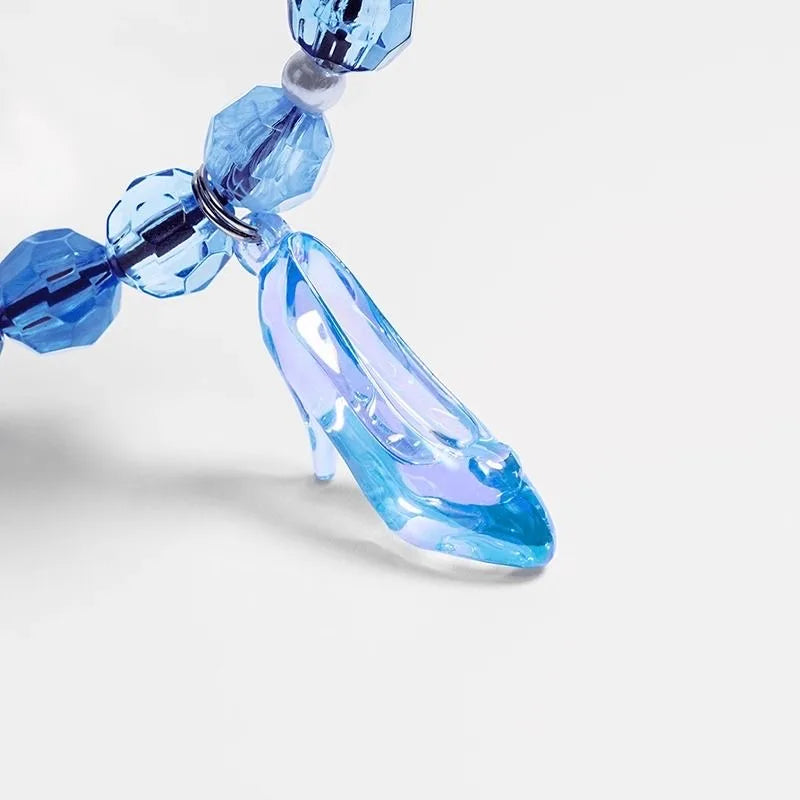 Blue High Heels Beads Phone Straps Short Lanyard Phone Hanging Chain