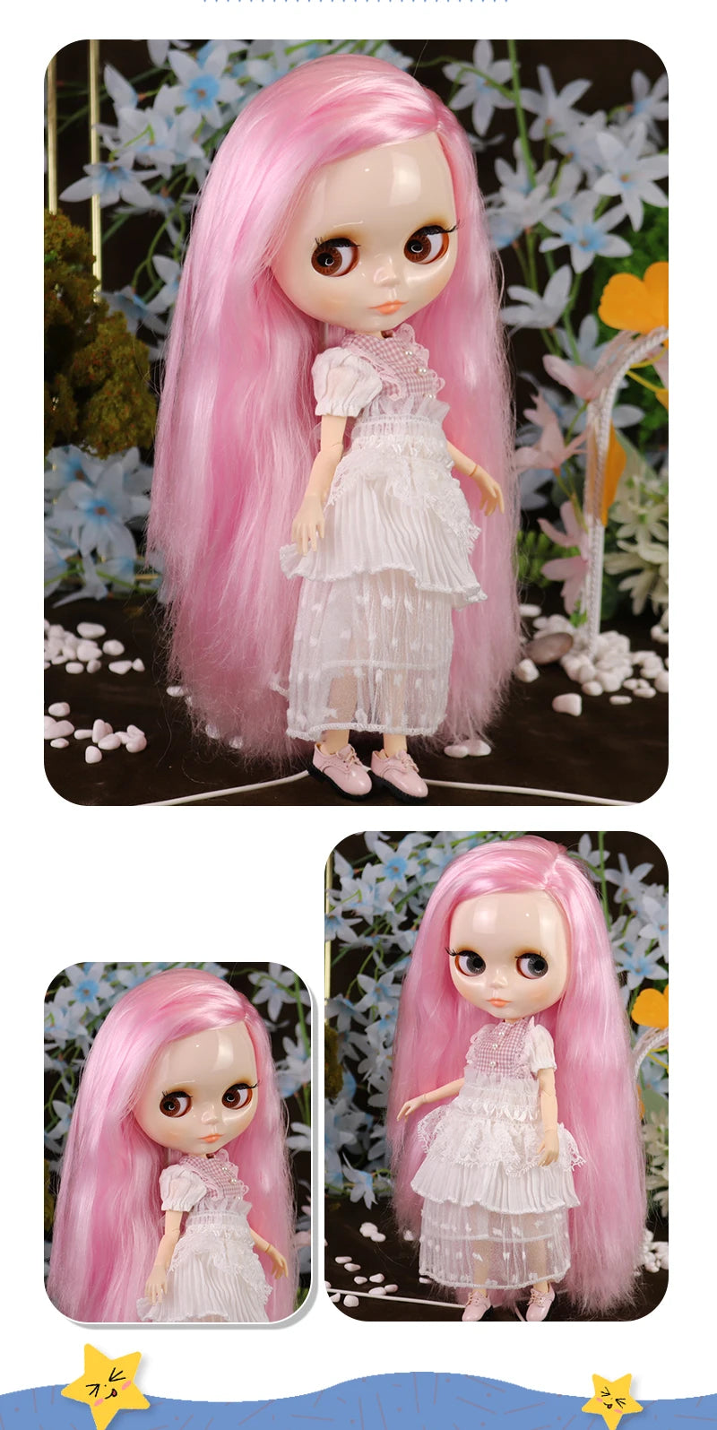 ICY DBS Blyth Doll Combo Clothes Shoes Hand Set Included Children Toy Gift 1/6 BJD Ob24 Anime Girl Azone M
