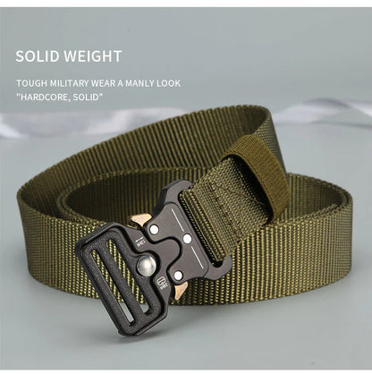 High Quality Men Belt Outdoor Hunting Men Belt Outdoor Work Training Belt Woven Belt Canvas Multi Function Belt Denim Belt