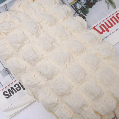 Cute Cream Puff Pencil Case Big Capacity Pen Bag Zipper Stationary Organzier Aesthetic Pen Case Makeup Storage Office Stationary