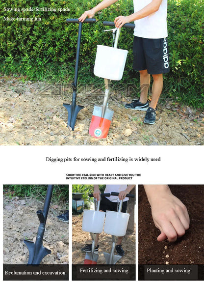 Fruit Tree Fertilizer Spreader Agricultural Hard Ground Deep Gun Small Agricultural Machine New Type Throwing Fertilizer Shovel