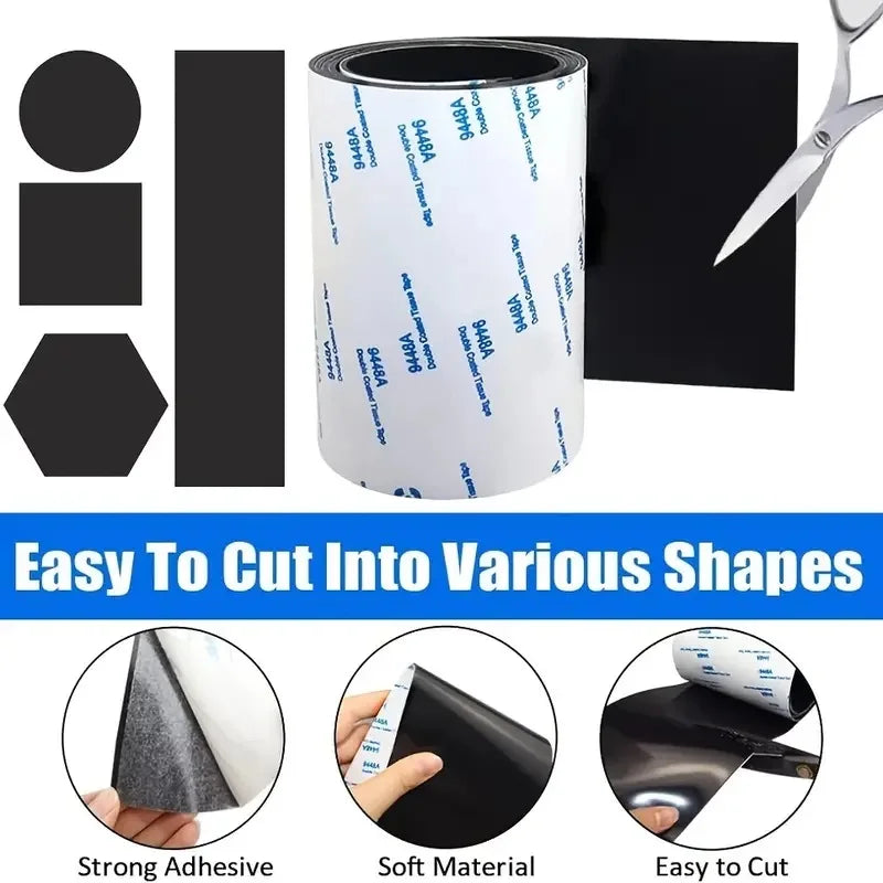 Non Slip Self Adhesive Silicone Cuttable Furniture Pads 4x40 inch - Anti-Sliding Anti-Scratch Rubber Floor Protectors