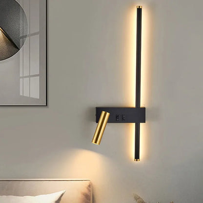 Wall lamp Nordic modern creative led simple living room sofa background wall decorative lamp reading lamp bedroom bedside lamp
