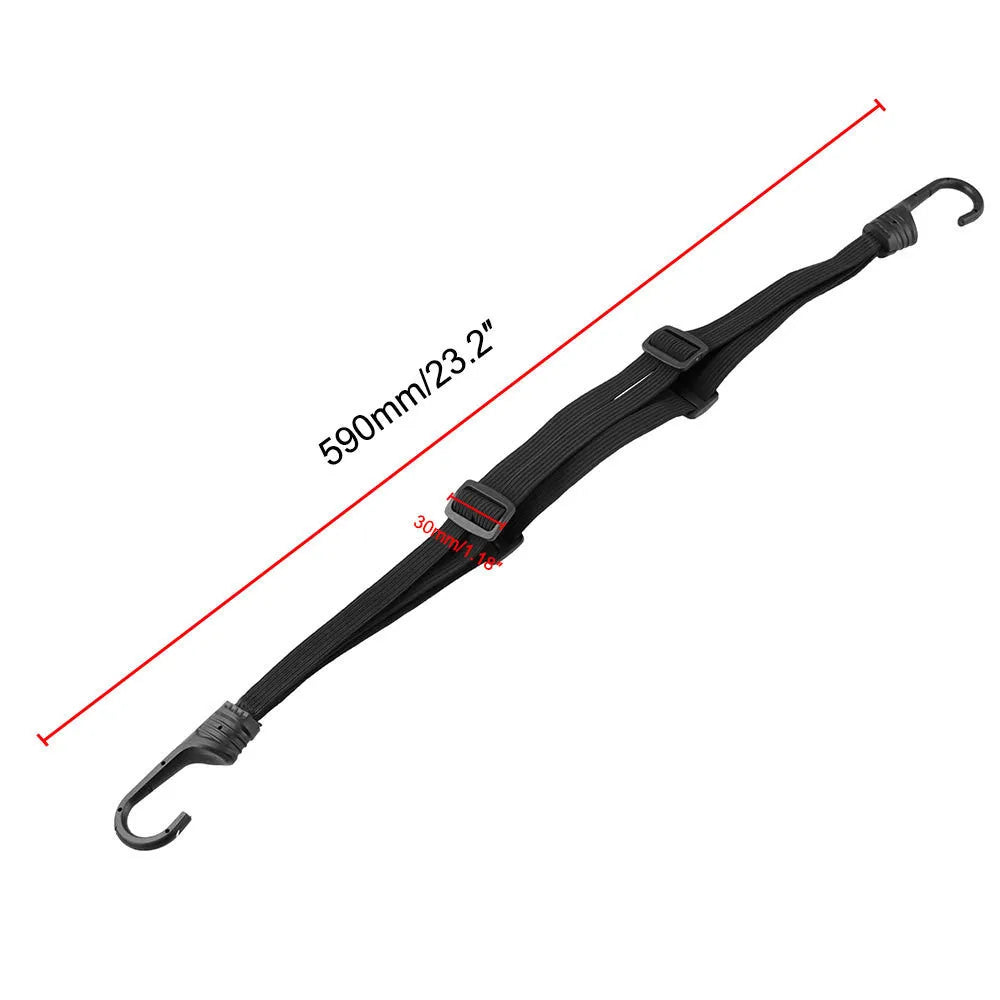 2 Hooks Universal Motorcycle Retractable Luggage Strap Fit For Securing Luggage and Helmet