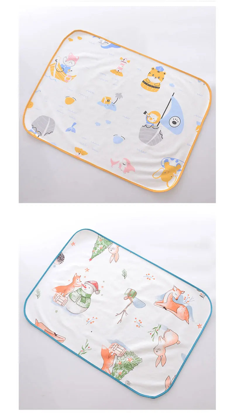 Large Size Baby Waterproof Diaper Changing Mat Reusable Diapers For Newborns Washable Mattress Pad Breathable Baby Diaper Bags