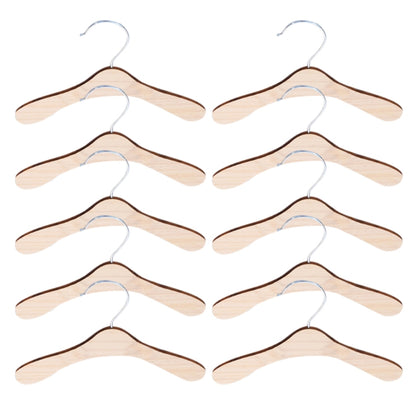 10 Pieces Wooden Pet Apparel Hangers Wooden Portable Clothes Hanger Durable Gift