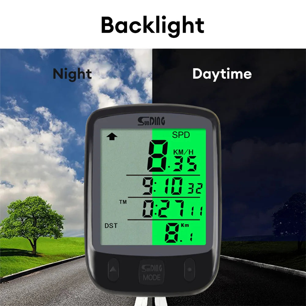 Cycling Computer Waterproof Bicycle Odometer Digital LCD Display Wired Cycling Computer Speed Calorie Test Cycling Computer