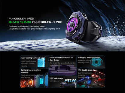 Original Black Shark Cooler 4 3 Pro 4Pro Smart FunCooler For xiaomi black shark nubia lenovo phone