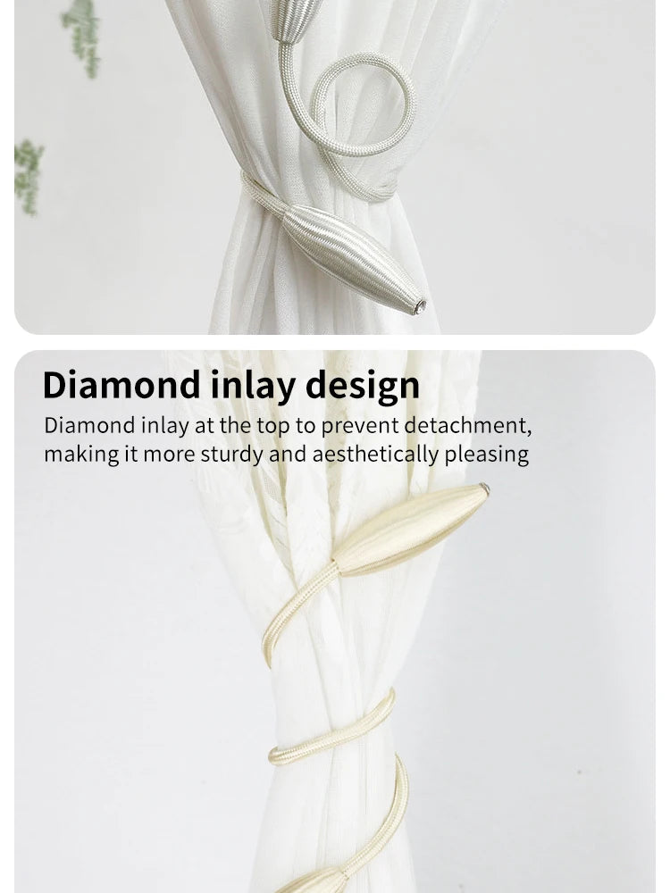 Curtain Buckle Tie Downs No Punch Curtain Tie Downs Curtain Clips Curtain Accessories Simple Curtain Buckle Tie Downs 2pcs