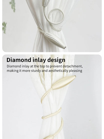 Curtain Buckle Tie Downs No Punch Curtain Tie Downs Curtain Clips Curtain Accessories Simple Curtain Buckle Tie Downs 2pcs