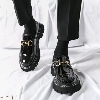 Men's Leather Shoes Casual Heightened Business Shoes Ultra-Light Comfortable Fashion Sports Heightening Leather Shoes KN-WJZ-336