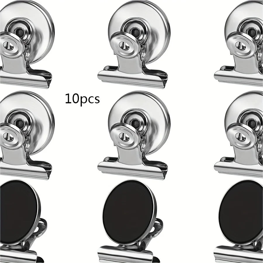 Fridge Refrigerator Magnets, Strong Magnetic Clips for Whiteboard, Office, Locker, Photo Displays, Heavy Duty Magnetic Clips