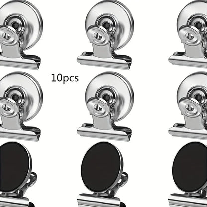 Fridge Refrigerator Magnets, Strong Magnetic Clips for Whiteboard, Office, Locker, Photo Displays, Heavy Duty Magnetic Clips