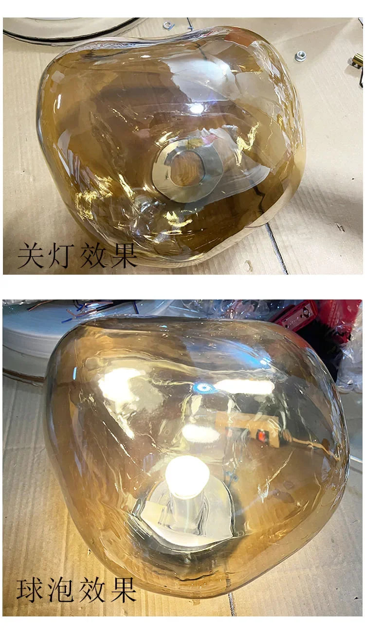 Lava Wall Lamp Glass Background Wall Decorative Nordic Living Room Lamp Bedroom Bedside Lamp Staircase Bar