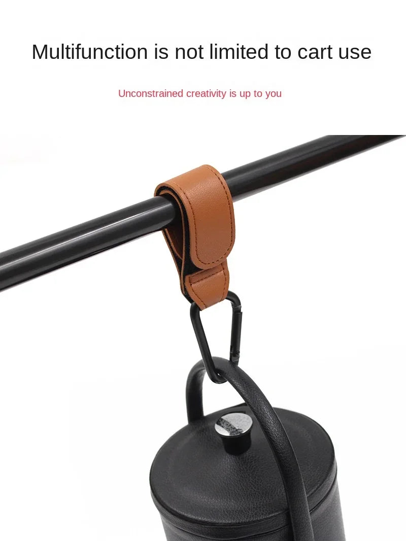 Leather Baby Bag Stroller Hook Pram Rotate 1/2pcs 360 Degree Rotatable Cart Organizer Pram Hook Stroller Accessories