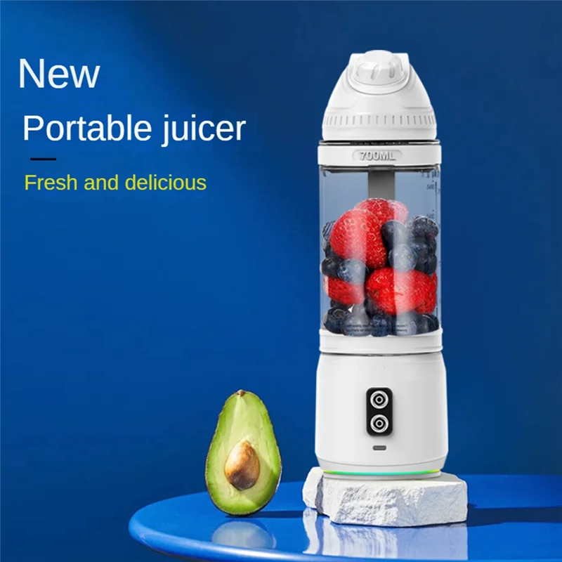 BHBD-Portable Blender Personal Blender For Shakes And Smoothies Ice Blender For Kitchen Travel Mini Juice Machine 700ML