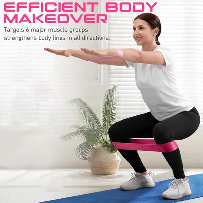 Resistance Bands for Working Out, Elastic Exercice Loop Bands,Yoga Starter Set of Stretch Bands for Booty Legs,Pilates Flexbands