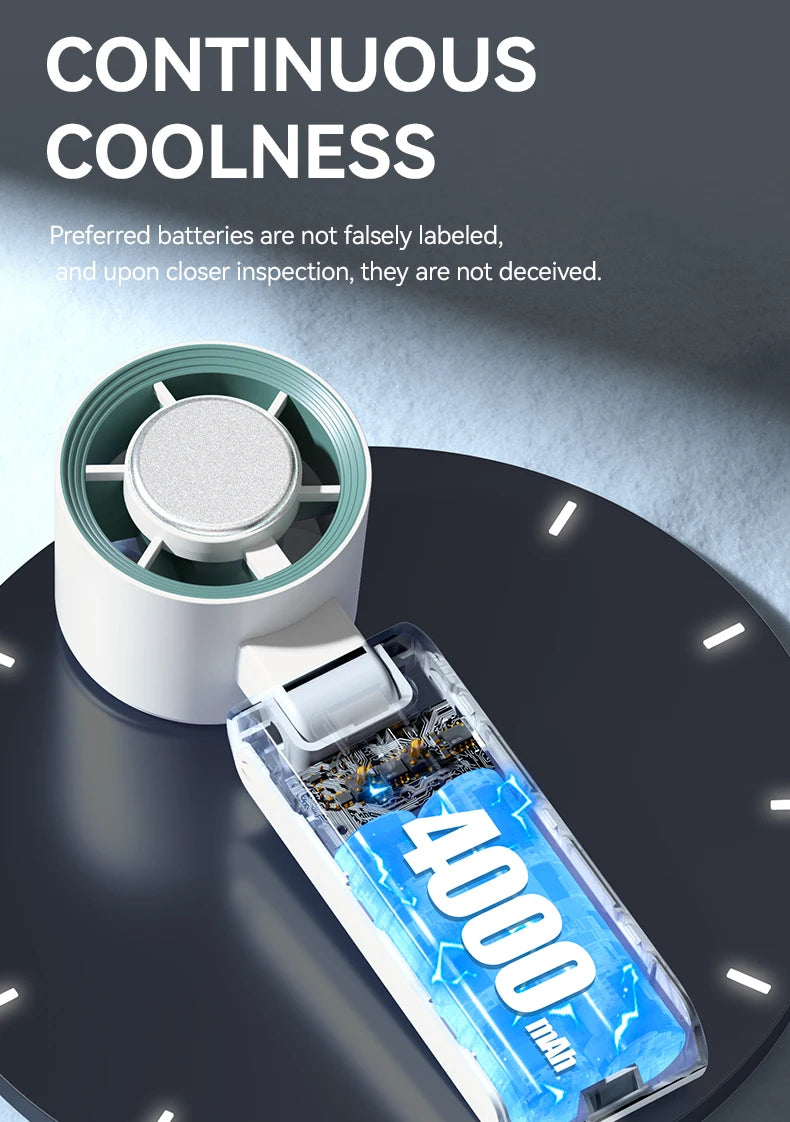 Handheld Fan, Portable Handheld Fan with Ice Function Turbo Powerful Rechargeable Fans  for Outdoor Indoor travel essentials