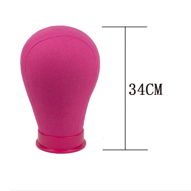 Colorful Training Mannequin Head Canvas Block Head Wig Display Styling Mannequin Head Manikin Head