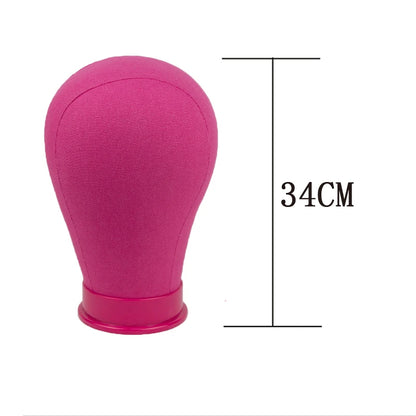 Colorful Training Mannequin Head Canvas Block Head Wig Display Styling Mannequin Head Manikin Head