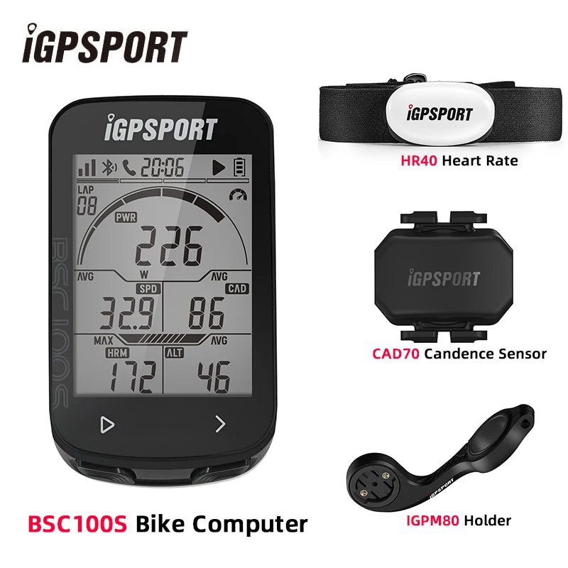 IGPSPORT Bicycle Computer BSC100S Computer BLE Bluetooth ANT Waterproof Wireless Bike Stopwatch MTB Road Cycling Bike Computer