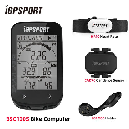 IGPSPORT Bicycle Computer BSC100S Computer BLE Bluetooth ANT Waterproof Wireless Bike Stopwatch MTB Road Cycling Bike Computer